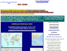 Tablet Screenshot of mapstoprint.com